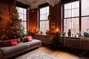 nyc apartment at christmas