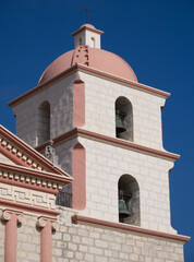 Fototapeta premium Bell Tower of the Old Mission in Santa Barbara, California, USA