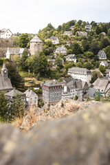Blick ins Tal Mondschau, alte Stadt Deutschland