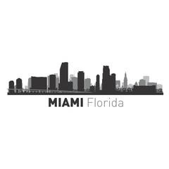 Florida Miami city vector graphic 