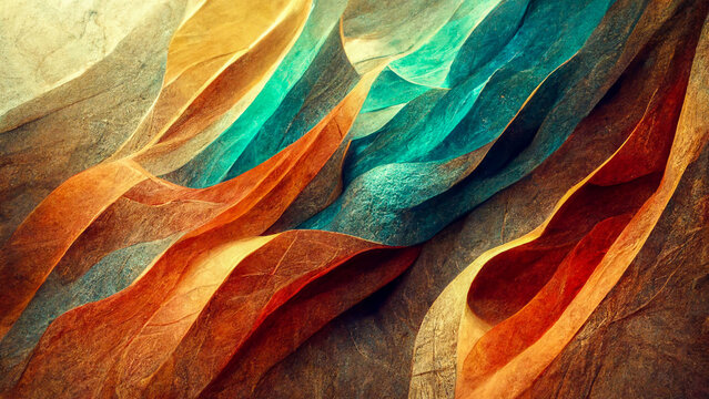 Organic Texture Abstract Pastell Colors Panorama Wallpaper Background