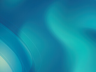 Blurred bright blue and green abstract background with geometric shapes.