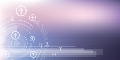 Abstract technology background with geometric tech shapes.