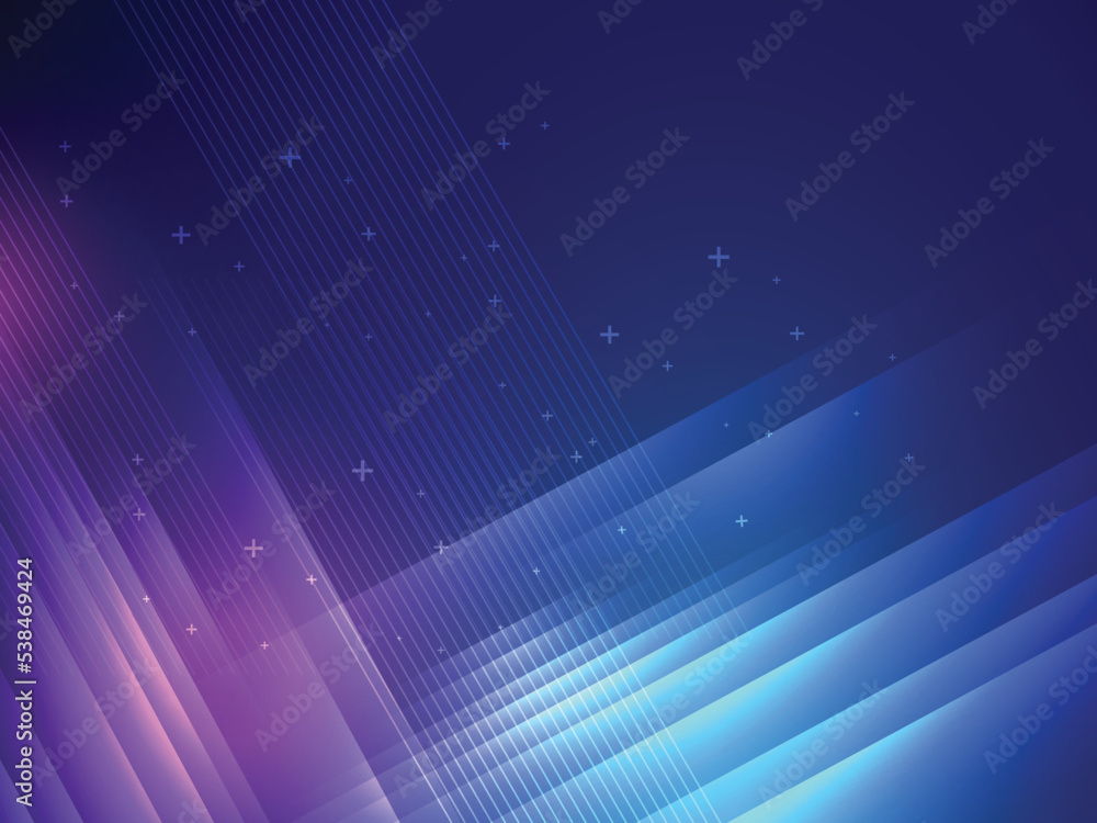 Poster blue elegant abstract background with parallel lines.
