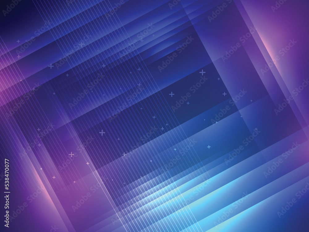 Poster blue elegant abstract background with parallel lines.