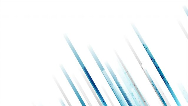 Minimal geometry backgroud with blue grey stripes and dots. Seamless looping technology motion design. Video animation Ultra HD 4K 3840x2160
