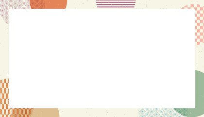 おしゃれで可愛い和風背景イラスト