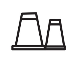 Nuclear Plant Chimneys