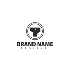 business logo design With dog head simple logo