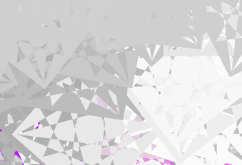 Dark Gray vector texture with random triangles.