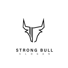 bull logo animal icon symbol