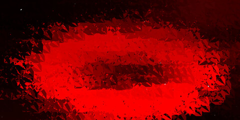 Dark Red vector template with triangle shapes.
