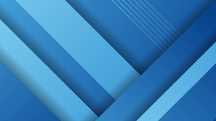 Obraz premium Abstract blue shapes background with line square and modern technology geometric pattern. Vector abstract graphic design banner pattern presentation background web template.