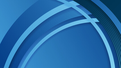 Abstract blue shapes background with wave paper cut style and modern technology geometric pattern. Vector abstract graphic design banner pattern presentation background web template.