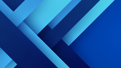 Abstract blue shapes background with simple and modern technology geometric pattern. Vector abstract graphic design banner pattern presentation background web template.