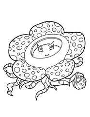 Rafflesia banaoana illustration, drawing, line art