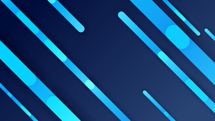 Abstract dark blue background with line technology geometric shapes. Vector illustration