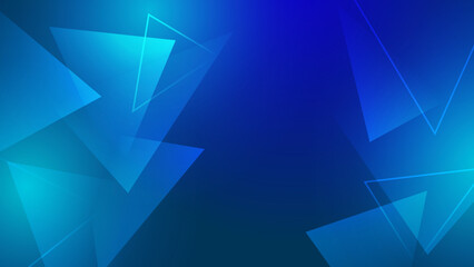 Abstract dark blue background with geometric shapes. Vector illustration