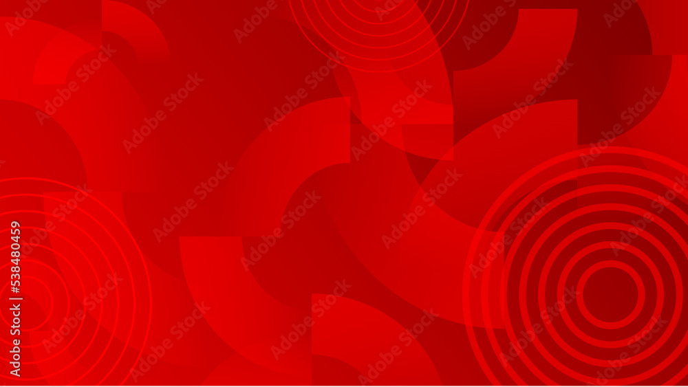 Aufkleber abstract red background minimal, abstract creative overlap digital background, modern landing page c