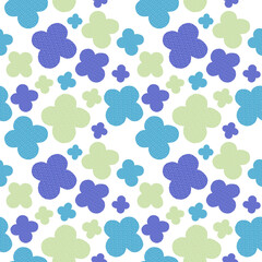 カラフルな花模様のシームレスパターン、カラフルな花柄のリピートパターン、花模様のテキスタイルデザイン、壁紙イラスト素材、背景イラスト素材