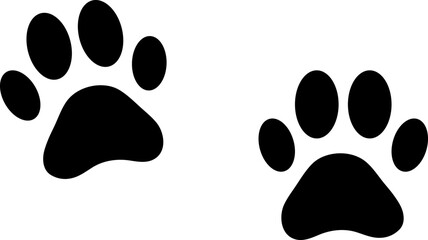 dog paw vector footprint icon logo french bulldog cat puppy kitten cartoon symbol sign illustration doodle..eps