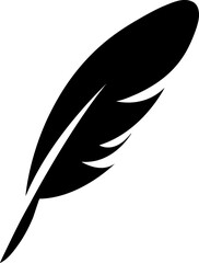 Feather vector icon illustration on white background