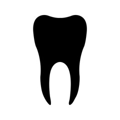 Collection of tooth icon in flat design