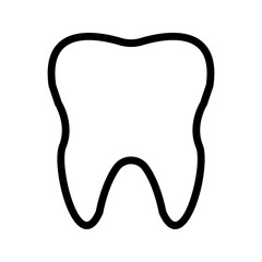 Collection of tooth icon in flat design