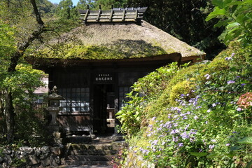 日本　四万温泉の風景