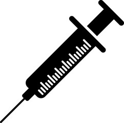  Syringe injection vector design on white background. Vector illustration..eps