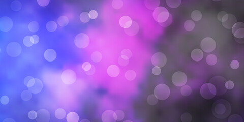 Dark Pink, Blue vector backdrop with dots.