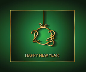 2023 Happy New Year background.