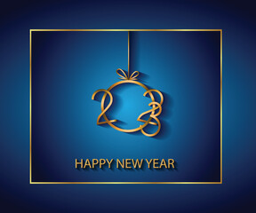 2023 Happy New Year background.