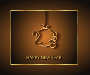 2023 Happy New Year background.
