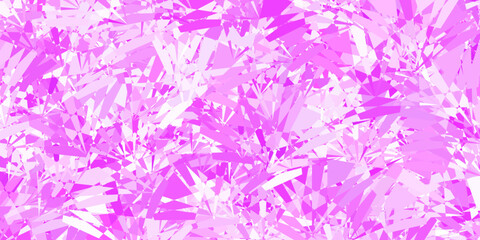 Fototapeta na wymiar Light Purple vector pattern with polygonal shapes.
