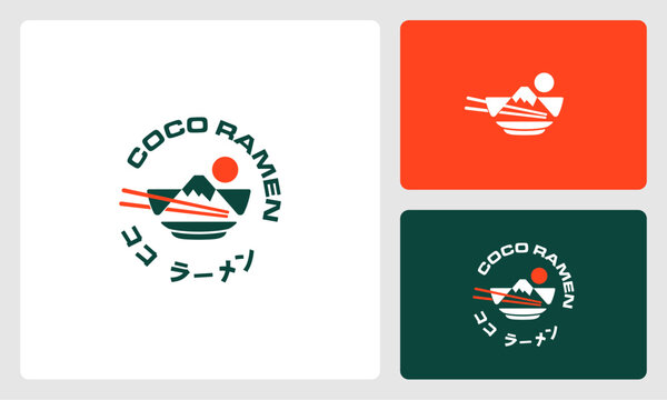 ramen noodle mountain logo