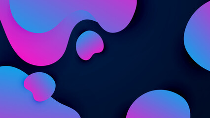 Blue purple neon smooth liquid waves abstract background. Digital technology vector design. abstract wave technology digital network background with blue light digital effect corporate concept