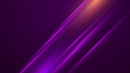 Abstract technology background with motion neon light effect. Vector illustration.