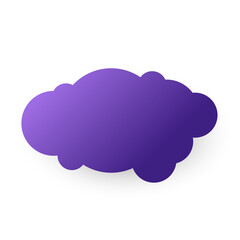 cloud illustration for design elements