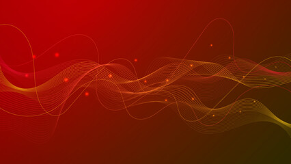 Abstract technology background with motion neon light effect. Vector illustration.