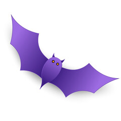 spooky bat illustration for Halloween elements