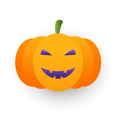 spooky pumpkin illustration for Halloween elements