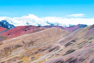 Photo sur Plexiglas Vinicunca amazing landscape of vinicunca mountain and valley, peru