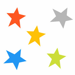 illustration of stars having different colors