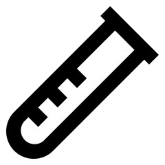 Icon Test Tube With Style Outline