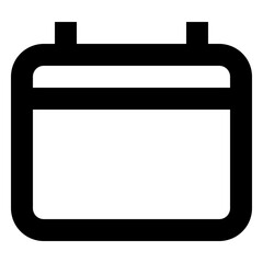 Icon Calendar With Style Outline