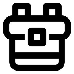 Icon Backpack With Style Outline