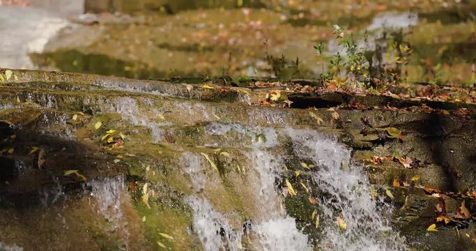Autumn video of a scenic waterfall located in Lansing NY, Emilie Jonas Nature Falls Trail, near Ithaca, New York.	