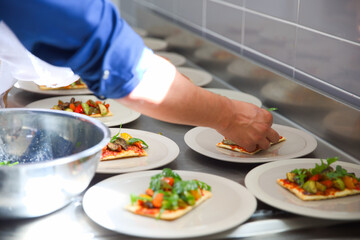 chef preparing dinner