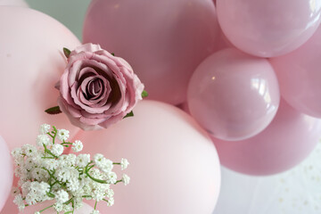 Set of Balloons used to decorate a party hall
